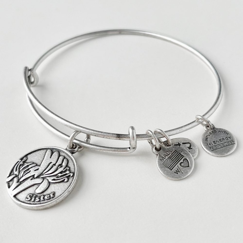 Alex + Ani Sister Lily Charm Bracelet
